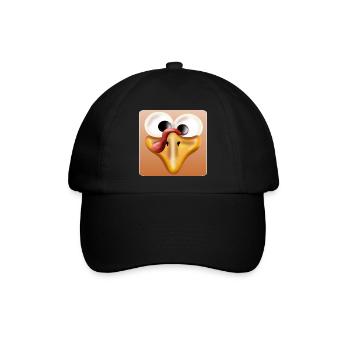 Truthahn Thanksgiving - Baseballkappe - Schwarz/Schwarz - Vorne
