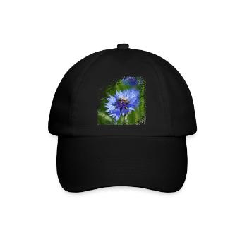 Biene mit den Taschen voll mit Pollen - Baseballkappe - Schwarz/Schwarz - Vorne