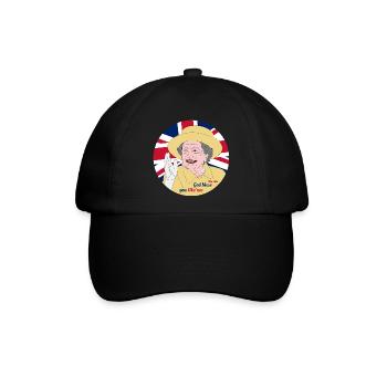 Elizabeth II Andenken - Baseballkappe - Schwarz/Schwarz - Vorne