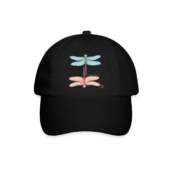 Libellen und Transformation by CD - Baseballkappe - Schwarz/Schwarz - Vorne