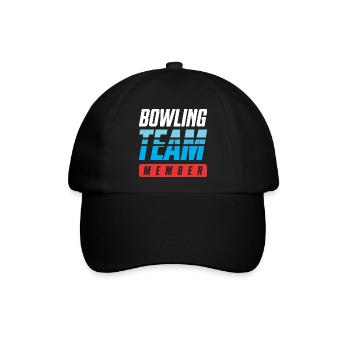 Bowling Team - Baseballkappe - Schwarz/Schwarz - Vorne