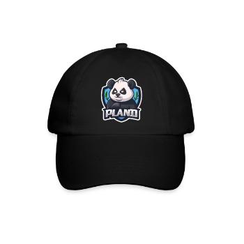 PLAND, der dunkle 🐼 Panda - Baseballkappe - Schwarz/Schwarz - Vorne
