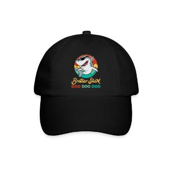 Bruder Hai Doo Doo DooFür Hai-Fans Hier ist ein - Baseballkappe - Schwarz/Schwarz - Vorne