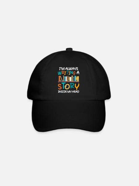 Autor Schreiben Literatur Buchautor - Baseballkappe - Schwarz/Schwarz