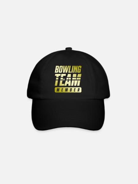 Bowling Team - Baseballkappe - Schwarz/Schwarz