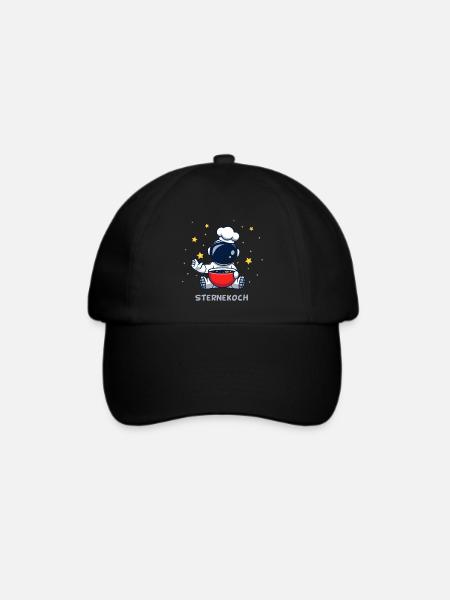 SterneKoch (Sternchen-Suppe-Edition) - Baseballkappe - Schwarz/Schwarz