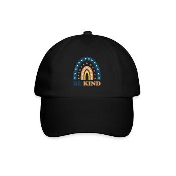 Be Kind - Baseballkappe - Schwarz/Schwarz - Vorne