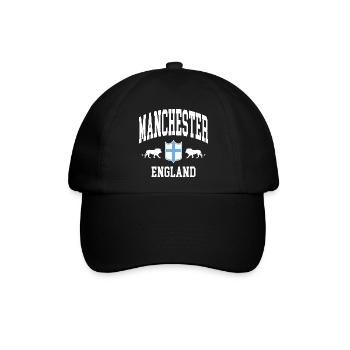 Manchester - Baseballkappe - Schwarz/Schwarz - Vorne