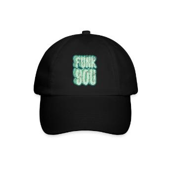 Funk you - Baseballkappe - Schwarz/Schwarz - Vorne