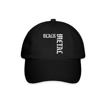 Black Metal - Baseballkappe - Schwarz/Schwarz - Vorne