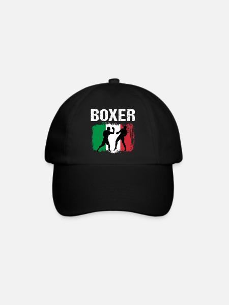 Boxen Italien Boxer - Baseballkappe - Schwarz/Schwarz