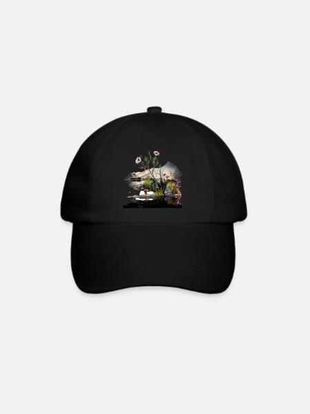 Natur - Baseballkappe - Schwarz/Schwarz