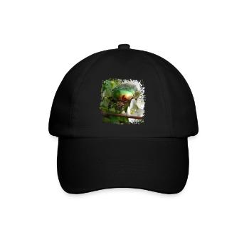 Der Goldglänzende Rosenkäfer - Baseballkappe - Schwarz/Schwarz - Vorne