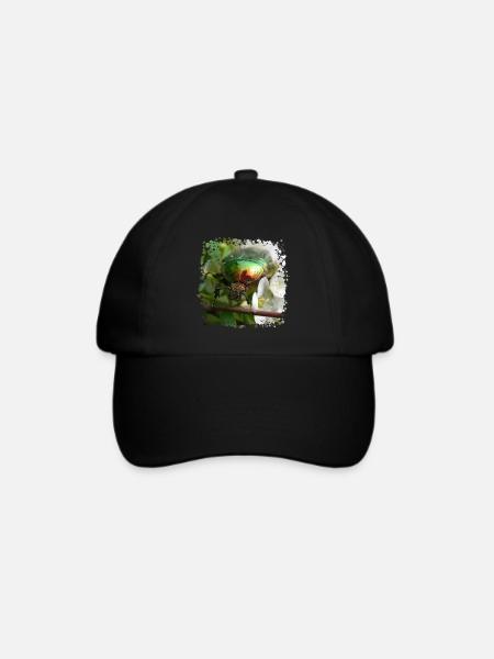 Der Goldglänzende Rosenkäfer - Baseballkappe - Schwarz/Schwarz