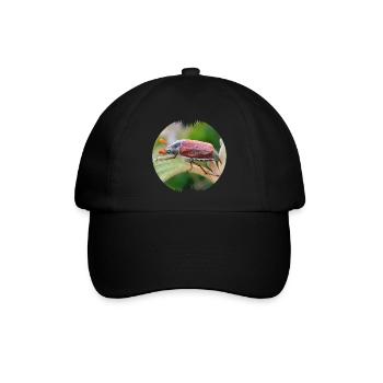 Der Maikäfer ist ein auffälliger Geselle - Baseballkappe - Schwarz/Schwarz - Vorne