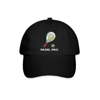 Padelspiel Schmetterball Padel Statement Schläger - Baseballkappe - Schwarz/Schwarz - Vorne