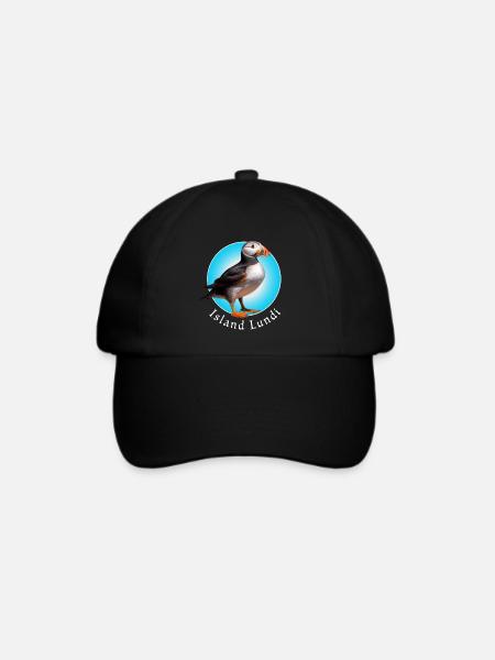 Island Lundi - Baseballkappe - Schwarz/Schwarz