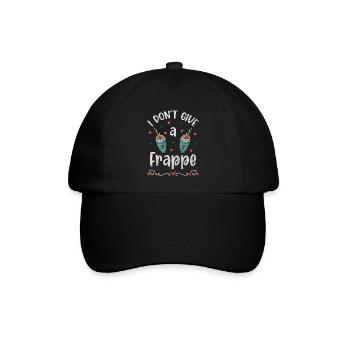 Kein Interesse Attitude Abneigung Leben - Baseballkappe - Schwarz/Schwarz - Vorne