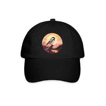 Meise - Baseballkappe - Schwarz/Schwarz - Vorne