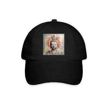 BUDDHA-ZEN-MEDITATION - Baseballkappe - Schwarz/Schwarz - Vorne