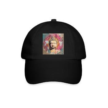 BUDDHA-ZEN-MEDITATION - Baseballkappe - Schwarz/Schwarz - Vorne