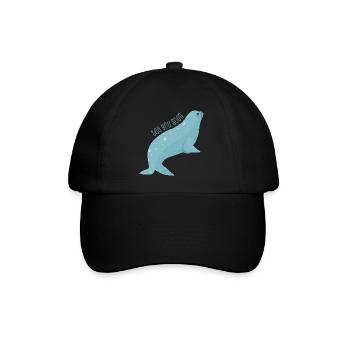 Meerestiere - Baseballkappe - Schwarz/Schwarz - Vorne