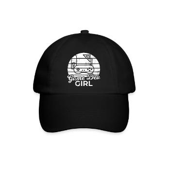 Game Dev Girl - Baseballkappe - Schwarz/Schwarz - Vorne