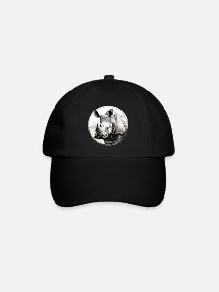 Nashorn - Baseballkappe - Schwarz/Schwarz