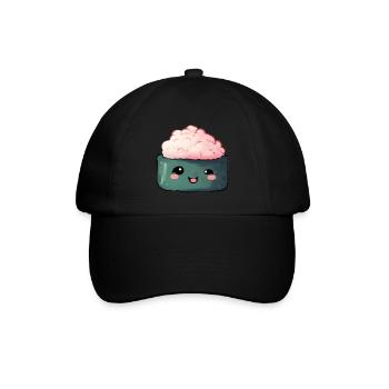 Sushi - Baseballkappe - Schwarz/Schwarz - Vorne
