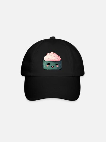 Sushi - Baseballkappe - Schwarz/Schwarz