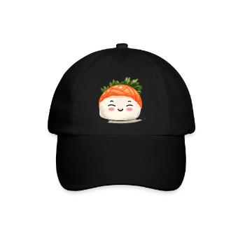 Sushi - Baseballkappe - Schwarz/Schwarz - Vorne