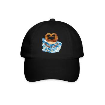 Wiesen Brezel - Baseballkappe - Schwarz/Schwarz - Vorne