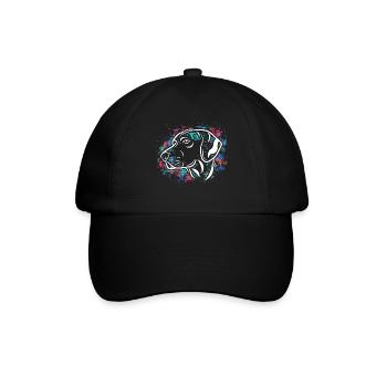 Haustiere Hund Lieblingstier Kuscheltier Heimtier - Baseballkappe - Schwarz/Schwarz - Vorne