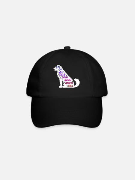 Lieblingstier Statement Hund Haustiere Kuscheltier - Baseballkappe - Schwarz/Schwarz