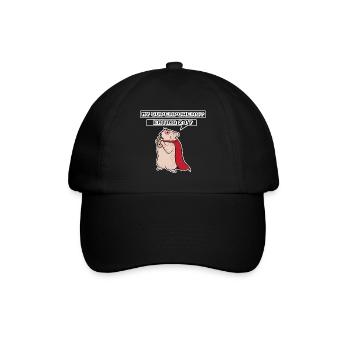 Maus Statement Haustiere Heimtier Statement - Baseballkappe - Schwarz/Schwarz - Vorne