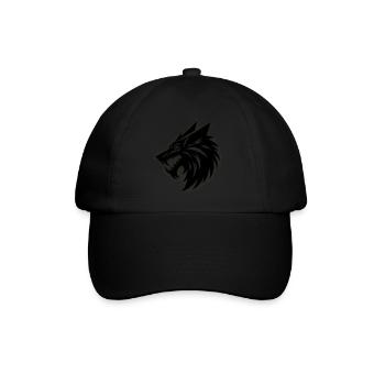 Fenrir, das Ungeheuer - Baseballkappe - Schwarz/Schwarz - Vorne