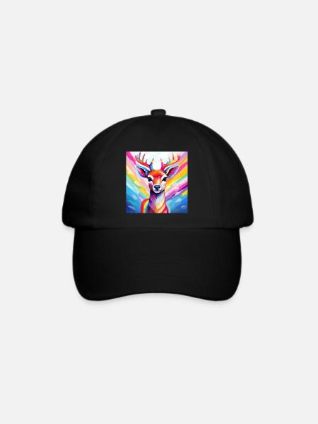 Pride Reindeer - Baseballkappe - Schwarz/Schwarz