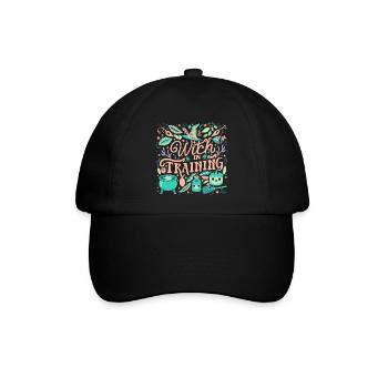 Witch in Training - Baseballkappe - Schwarz/Schwarz - Vorne