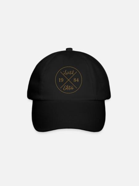 Limited Edition 1984 - Baseballkappe - Schwarz/Schwarz