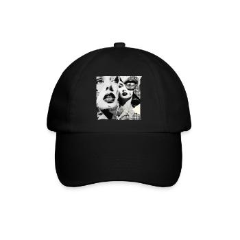 Bildfragmente Design - Baseballkappe - Schwarz/Schwarz - Vorne