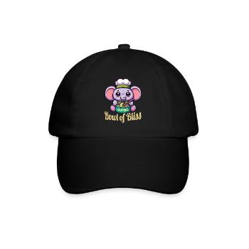 Gumbo Schale der Glückseligkeit - Baseballkappe - Schwarz/Schwarz - Vorne