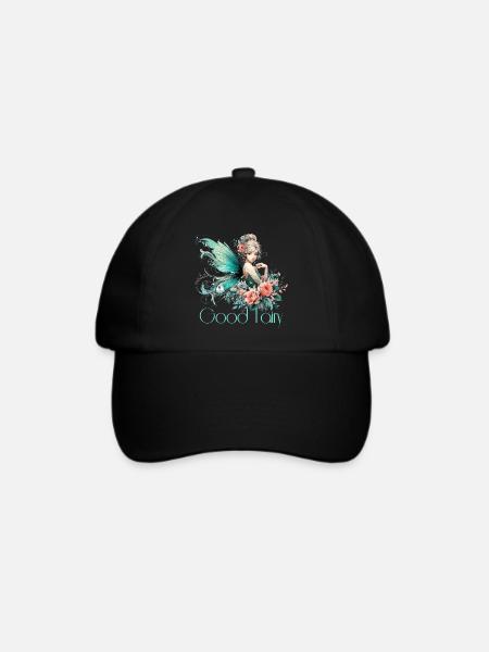 Gute Fee Geschenk - Baseballkappe - Schwarz/Schwarz