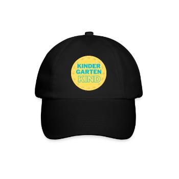 Kindergartenkind - Baseballkappe - Schwarz/Schwarz - Vorne