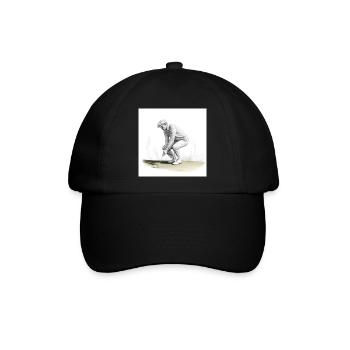 Golfspieler mit Minischläger - Baseballkappe - Schwarz/Schwarz - Vorne