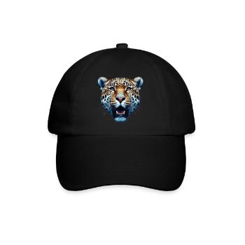Leopard - Baseballkappe - Schwarz/Schwarz - Vorne