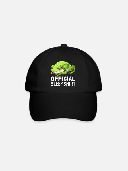 Offizielles Schlafshirt Frosch - Baseballkappe - Schwarz/Schwarz