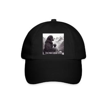 Berner Sennenhund - Baseballkappe - Schwarz/Schwarz - Vorne