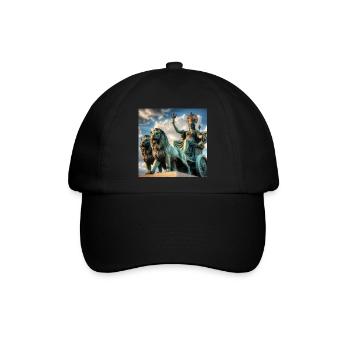 Göttin Kybele - Baseballkappe - Schwarz/Schwarz - Vorne
