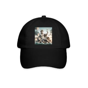 Poseidon - Baseballkappe - Schwarz/Schwarz - Vorne