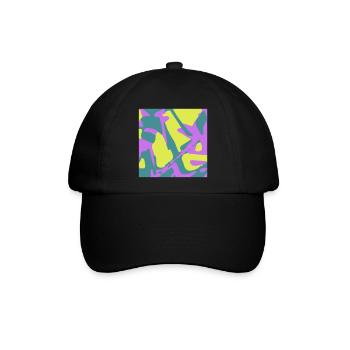 Camouflage - Baseballkappe - Schwarz/Schwarz - Vorne
